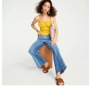 J. Crew Light Blue Denim Wide-Leg Jeans